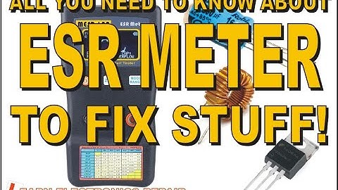 All You Need To Know About ESR METER To Fix Stuff. How To Use Test Capacitors Inductors Short Finder
