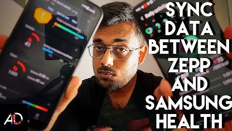 Sync Amazfit Zepp fitness data with Samsung Health App.