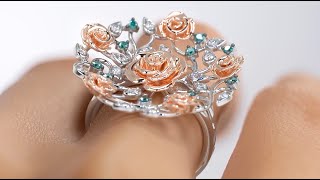 Visual Content Package for Stunning Rose 🌹 Ring from Bluestone