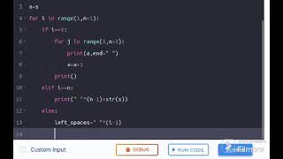 Numbers in Inverted Hollow Pyramid #CodingPractice-14A #python code #Nxtwave #bala swapna