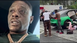 "I Don’t Wreck Cars!" Boosie Goes Off On His Driver After Crashing His BMW In Memphis