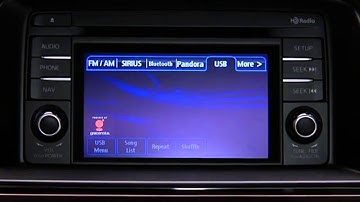 How to use audio streaming with the USB and auxiliary inputs on touchscreen 2015 Mazda CX-5s