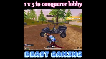 World fastest 1 v 3 clutch in conqueror lobby in Bgmi // Bgmi conqueror rank push gameplay