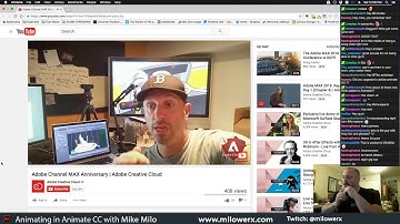 Animating with Mike Milo on Adobe Twitch episode 12
