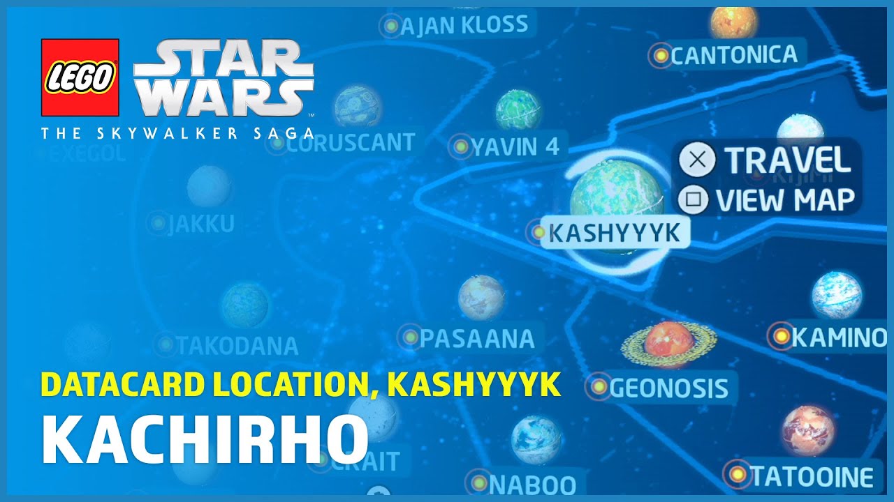 Kachirho Datacard location, Kashyyyk Datacards LEGO Star Wars The