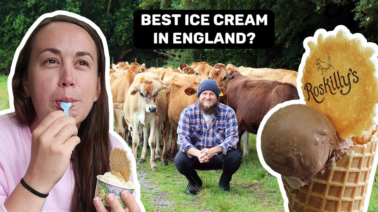 The BEST Ice Cream in CORNWALL! Roskilly's Farm Organic Ice Cream