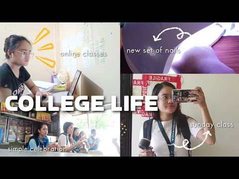 COLLEGE LIFE | new nail extensions, birthday celebrations, sunday class, disrupted online quiz