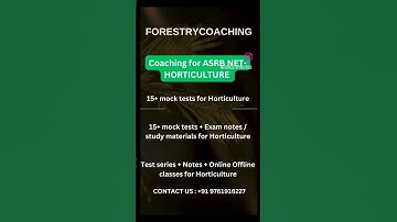 ASRB NET 2023 - Horticulture Coaching #icar #agriculture #horticulture #netexam