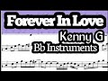 Forever In Love Tenor Sax Soprano Clarinet Trumpet Sheet Music Backing Track Play Along Partitura