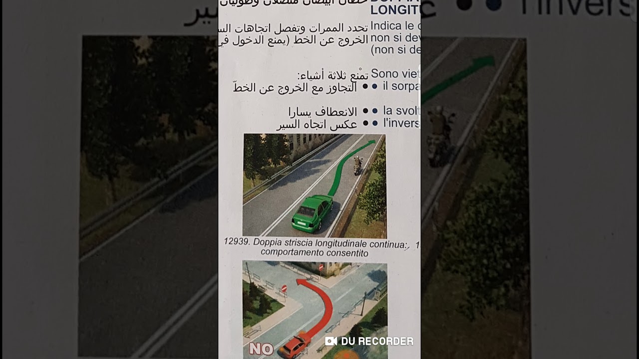 الوحده رقم،10  Segnaletica orizzontale(1)