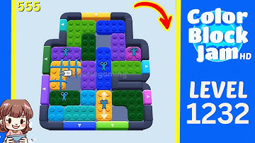 Color Block Jam Level 555 (1232) Solution Walkthrough