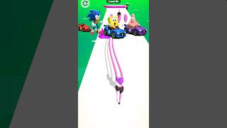 Car race between Spongebob and Patrick ❤️ #youtubeshorts #gaming #shorts #sonic #spongebob