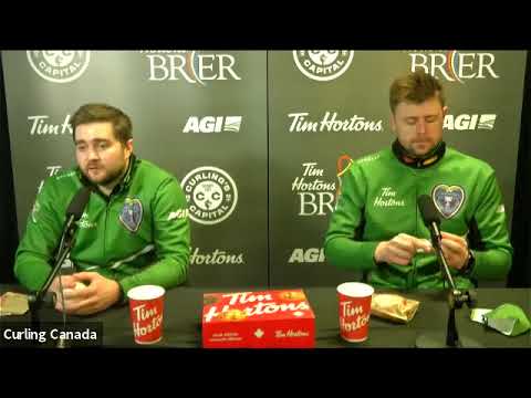 Draw 20 Media Scrum - 2021 Tim Hortons Brier