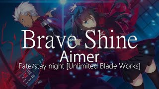 【HD】Fate/stay night [Unlimited Blade Works] OP2 - Aimer - Brave Shine【中日字幕】