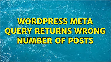 Wordpress: Meta Query returns wrong number of posts