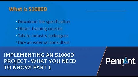 Implementing an S1000D Project - What you need to know! Part 1