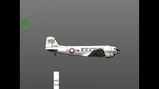 1973 Sólheimasandur Douglas DC-3 crash animation (Scratch) @Yukla27_momsaccount @Yukla27Archive
