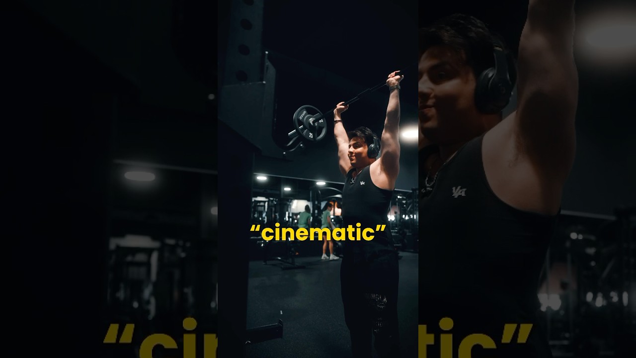 How I create CINEMATIC gym videos🔥📸 DAY THREE #shorts