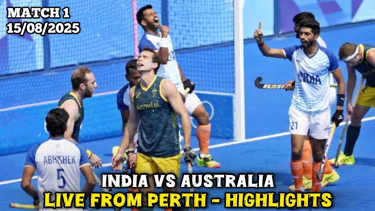 India vs Australia 🔥| Men's Hockey Match | Tour of Australia 2025 | Perth | Full Match Highlights