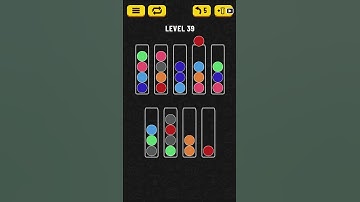 Ball Sort Puzzle - Level 39 Solution (Less than 1 Minute!)
