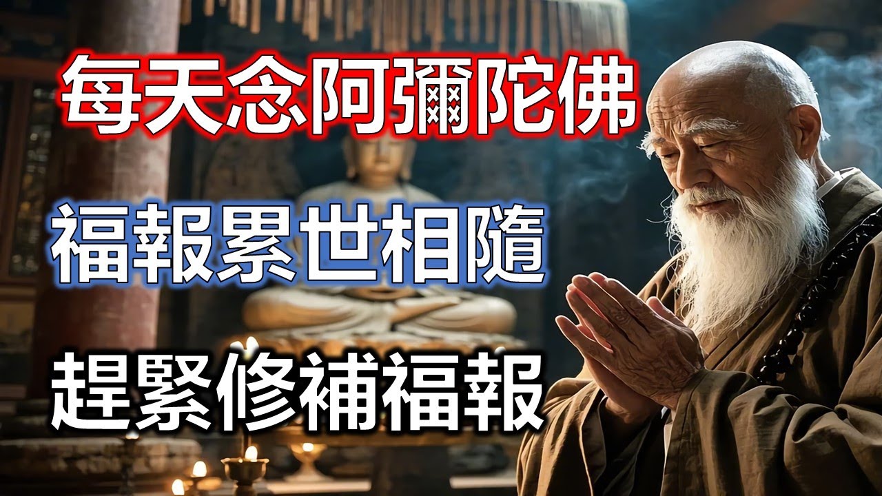 驚人開示：佛陀為何說每天念阿彌陀佛，福報累世相隨？#佛學#智慧#因果