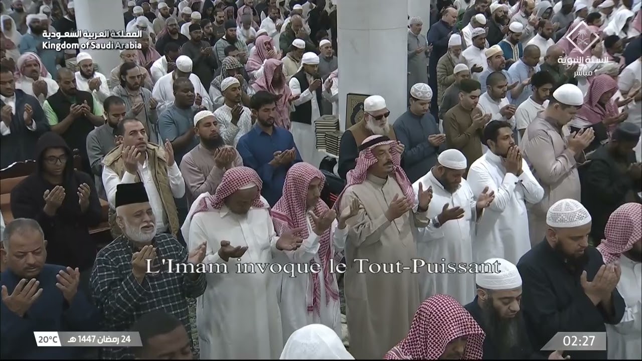 الشفع و الوتر مع دعاء القنوت للشيخ محمد برهجي ليلة 24 رمضان 1447هـ