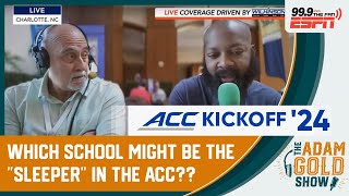 Which ACC school might be the biggest “sleeper” this year?