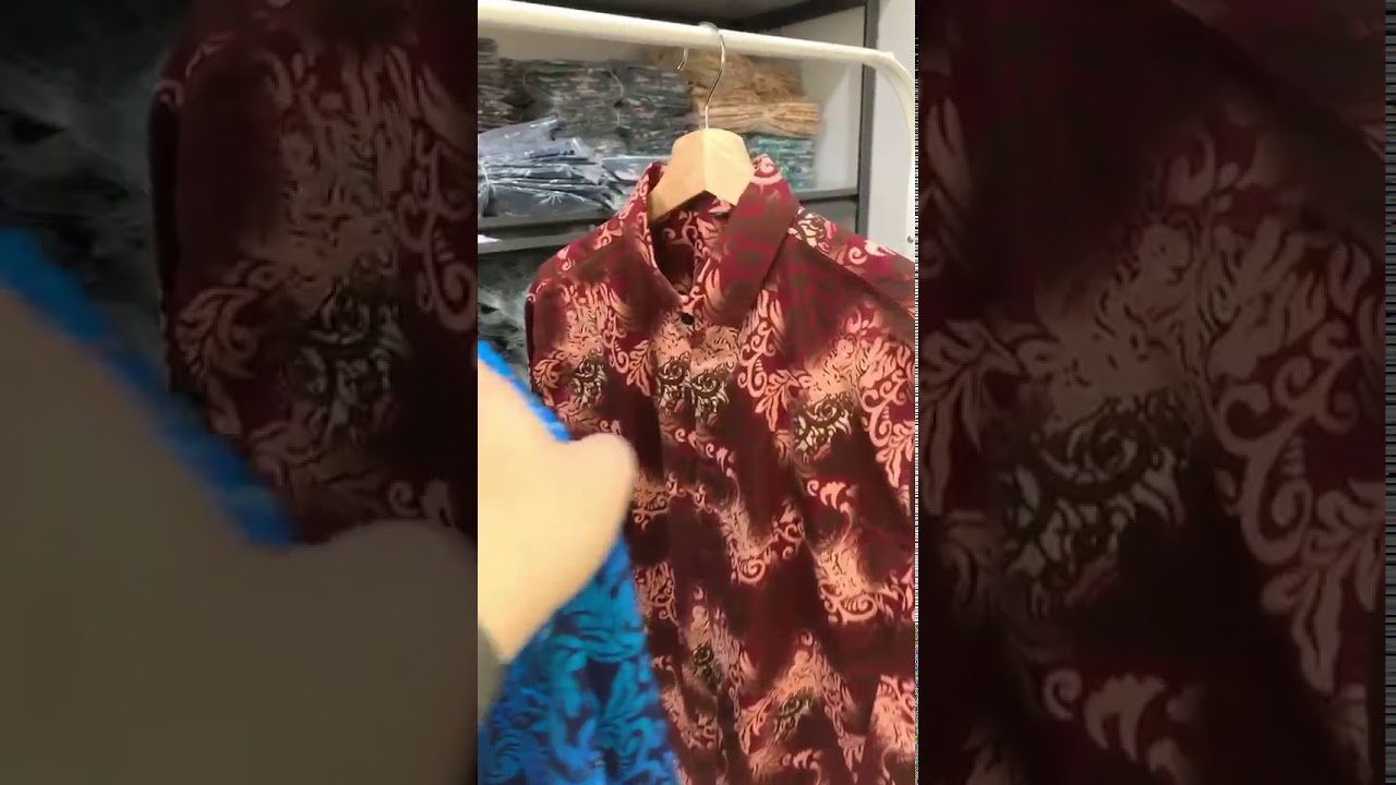Kemeja batik pria slim fit - YouTube