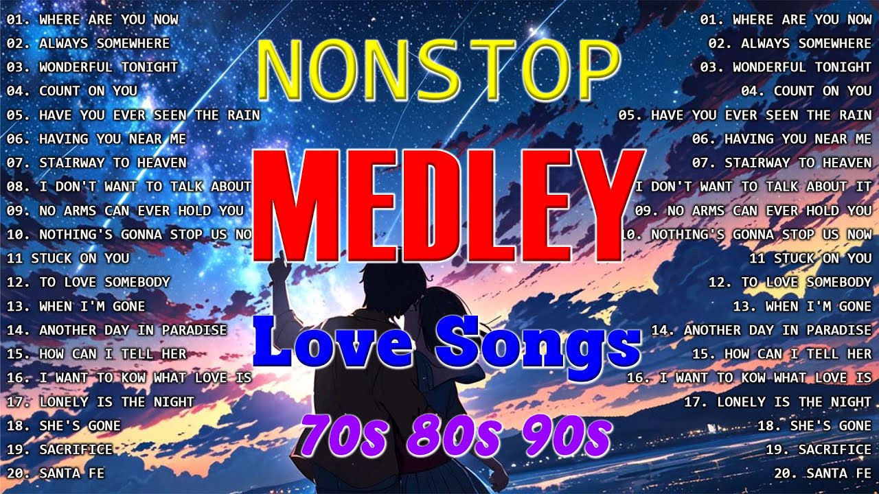 Slow Rock Love Song Nonstop 🎷 SLOW ROCK MEDLEY 🎧 Rock Ballads 70S 80S 90S 🔊 Nonstop Pinoy Medley
