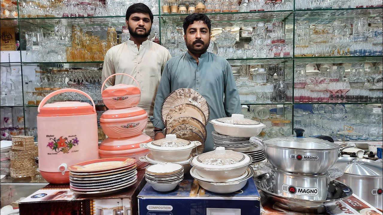 Pakistani Jahaiz Package | Dinner Set - Hotpot -  Kitchen Set - Steel Kay Bartan | ZainabSuperMarket