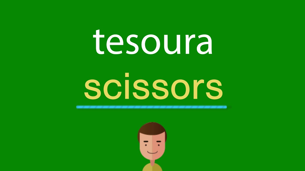 Como dizer tesoura em inglês - YouTube