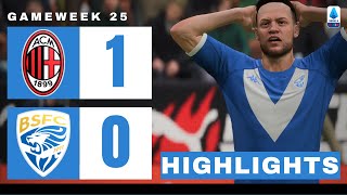 Crucial Schick Goal Seals Brescia Defeat. | AC Milan  Brescia | Highlight | #fifa23