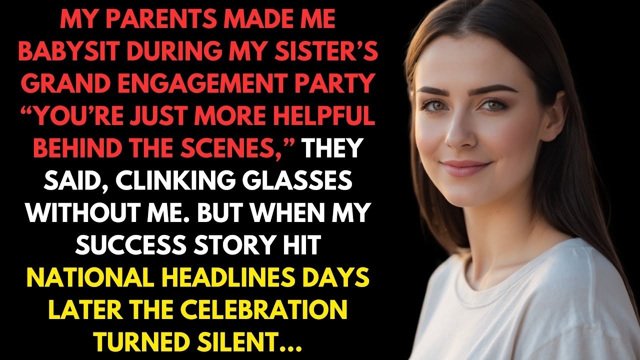 Parents Made Me Babysit At Sister's Engagement While They Celebrated—Until My Success Made Headli