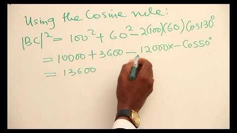 APPLICATION OF SINE AND COSINE RULES BEARINGS AND DISTANCES PART 2