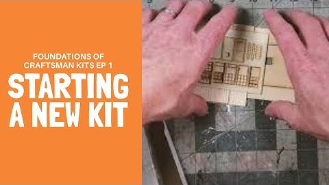 01. How to Build a Craftsman Model Railroad Kit - Starting a new kit