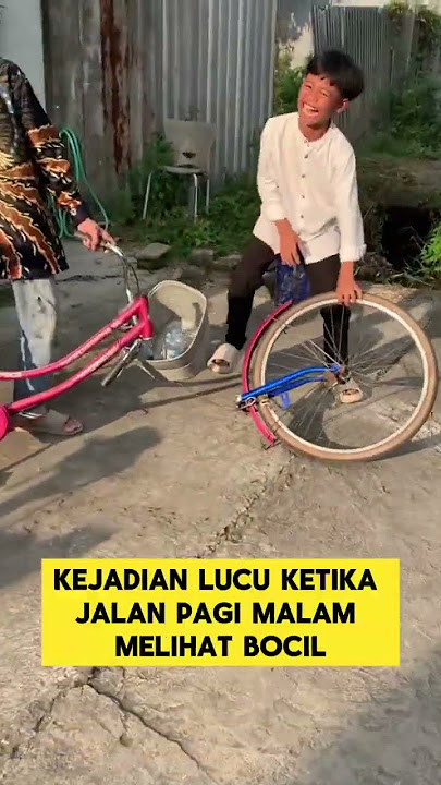 momen lucu ketika melihat bocil  sepedanya patah jadi dua ‼️‼️#bocil #sepeda #patah #lucu #shorts