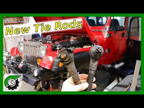 Wrecked Tie Rods! How to replace tie rods Jeep Wrangler: Project Fungus