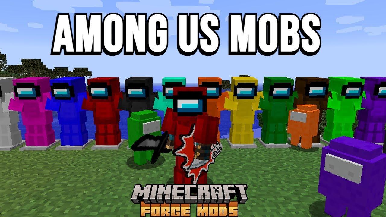 Among Us Mobs Mod for Minecraft 1.12.2