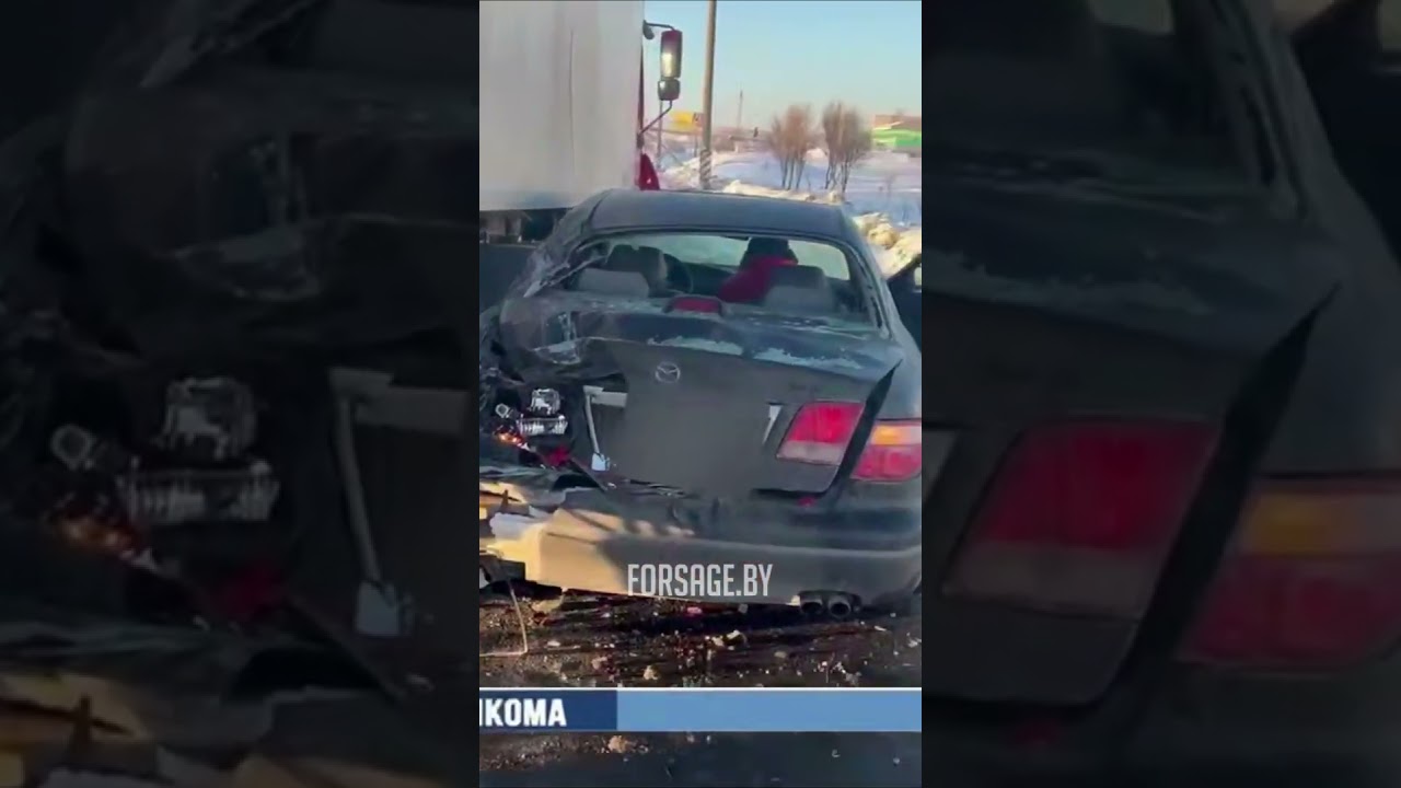 Не заметил стоящую машину — на МКАД столкнулись MAN и Mazda 