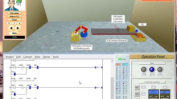 PLC FX Series   MITSUBISHI  Part Sorting by Size