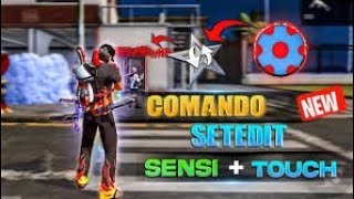 Celebrity Free fire new aimbot set edit commands for increase SENSI + touch performance ⚠️⚡ Profile