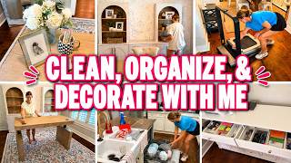 CLEAN, ORGANIZE & DECORATE WITH ME! | HOME ORGANIZATION IDEAS - OFFICE ORGANIZING & TRANSFORMATION
