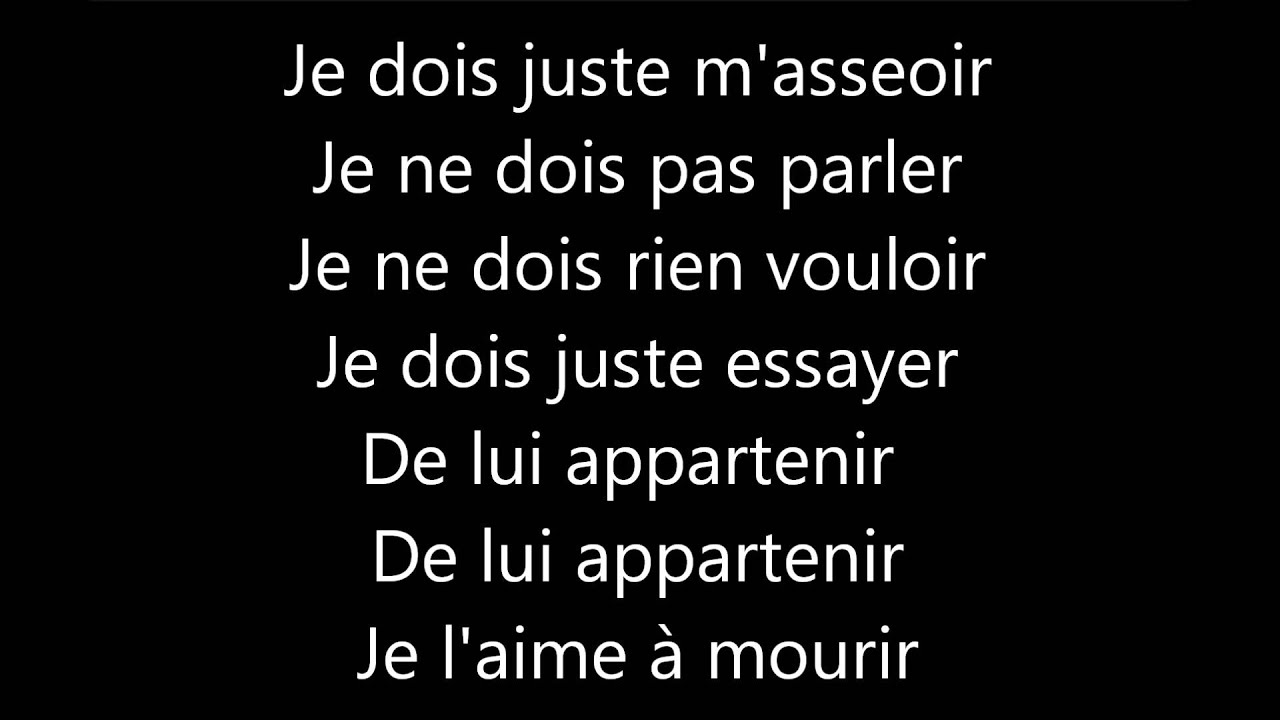 Francis Cabrel Je L Aime A Mourir Lyrics Youtube