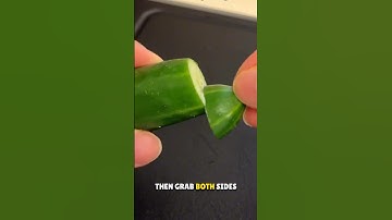 Trick of Removing Bitterness from Cucumber 🤯