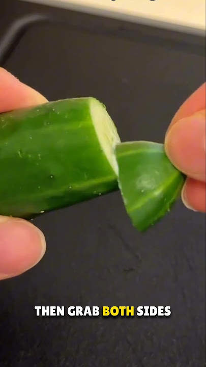 Trick of Removing Bitterness from Cucumber 🤯