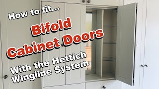 How to fit bifold cabinet doors with the Hettich Wingline System