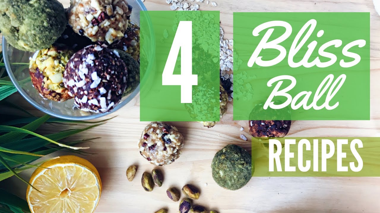 4 VEGAN BLISS BALL RECIPES - YouTube Marisa Demos