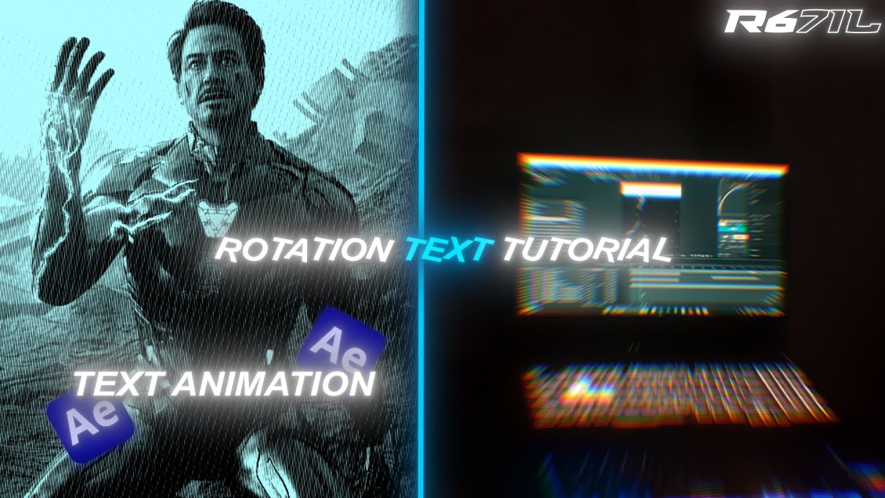 Rotation Text Tutorial | After Effects Tutorial - Text Animation - YouTube