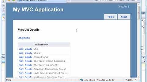 MVC TUTORIAL PART 3 : Adding Index and Details View