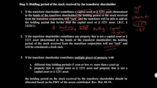Checklist Corporate Formation & Contribution: Step 3